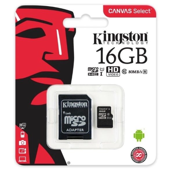 Kingston Micro SD With Adapter 16GB Class-10 SDCS/ - Ucomputers.lk ...